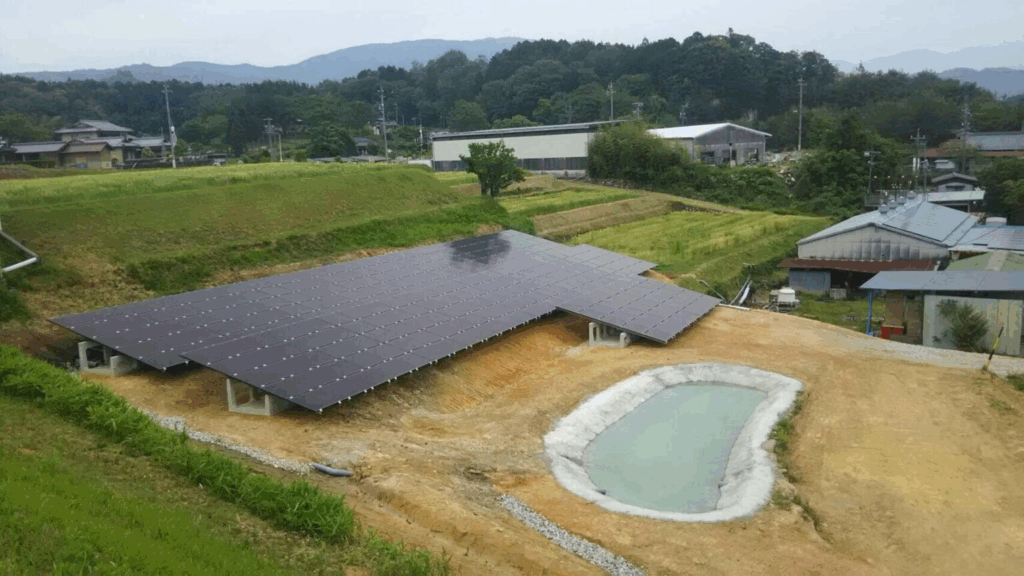 中津川市高山での太陽光発電